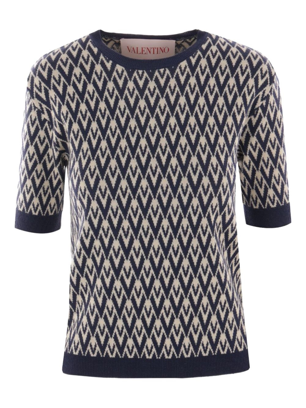 Toute La V-jacquard T-shirt - 1
