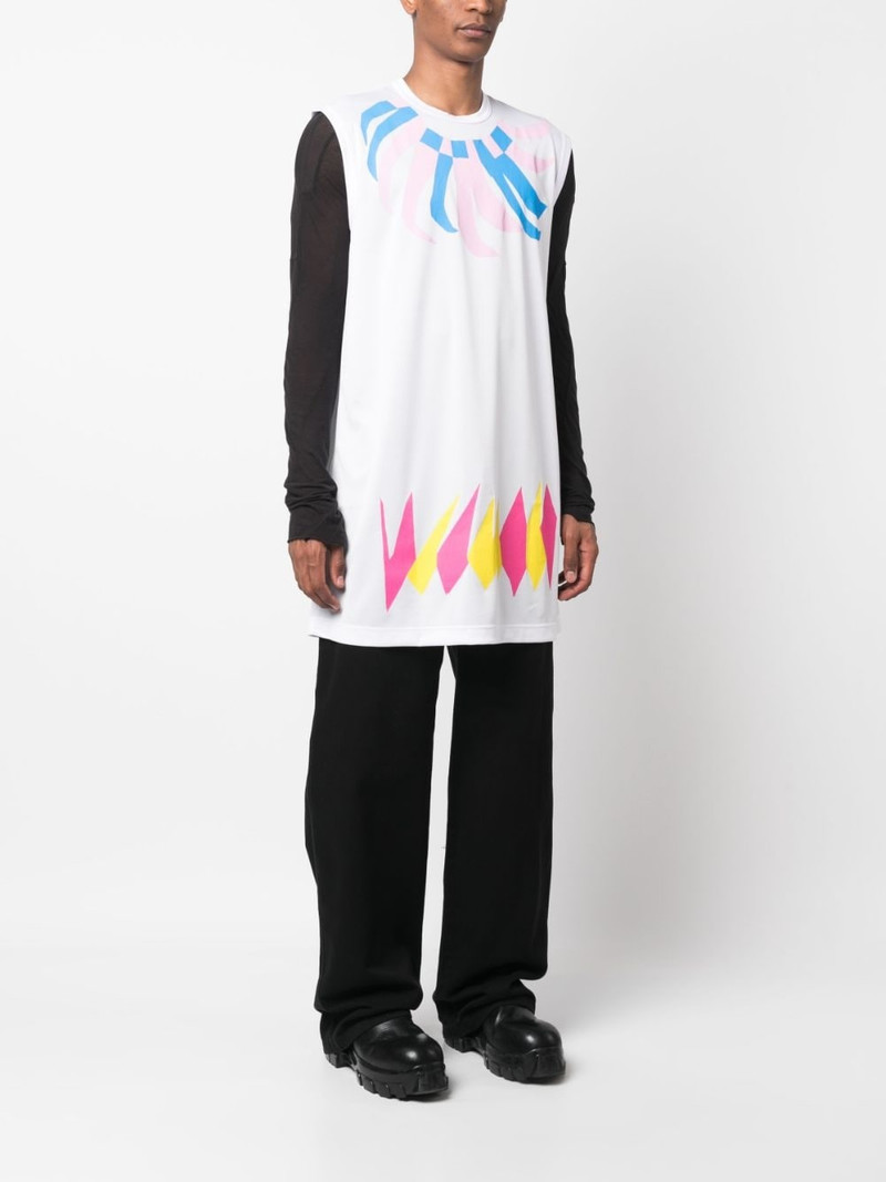 graphic-print long tank top 3