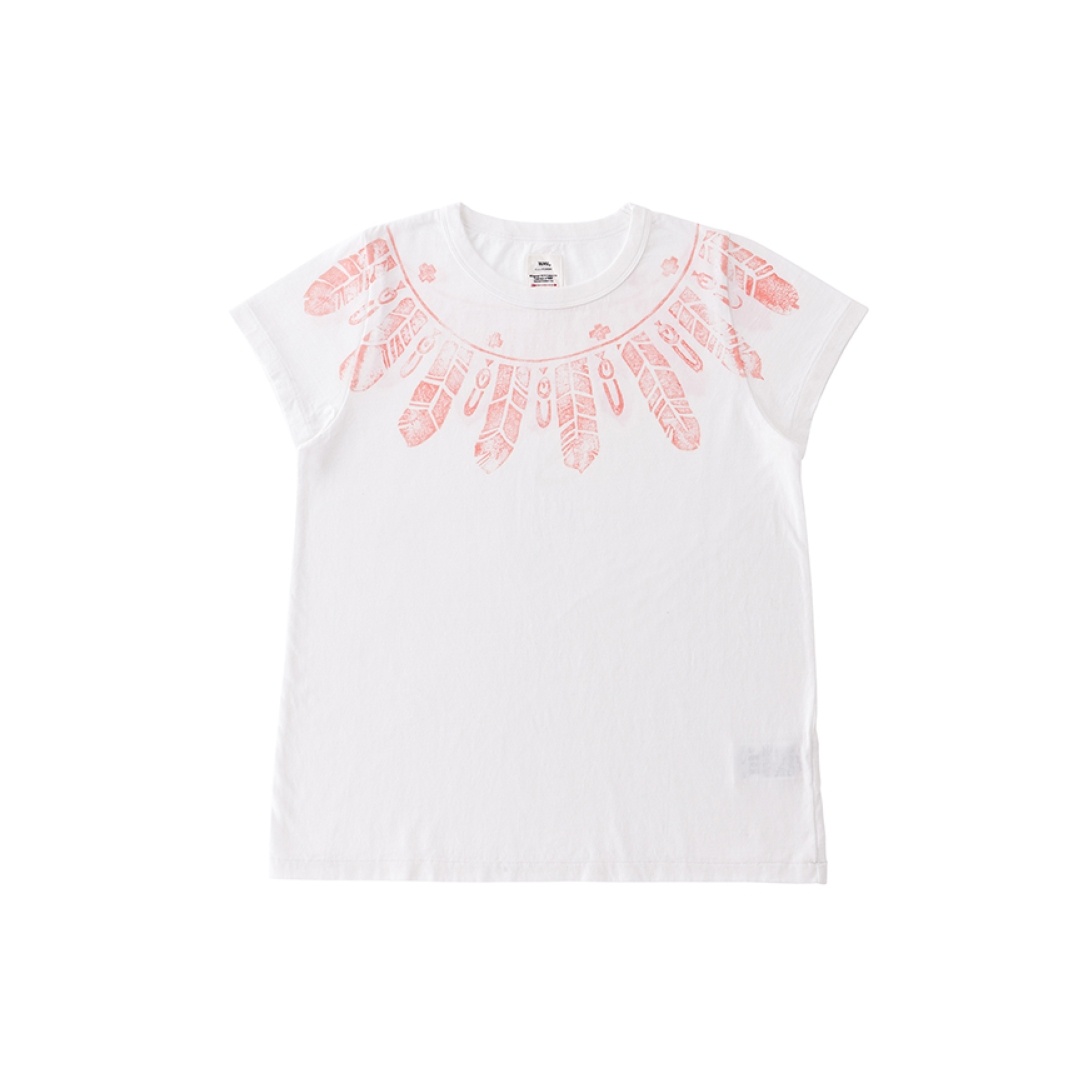 BOYS TEE S/S W FEATHERS PINK - 1