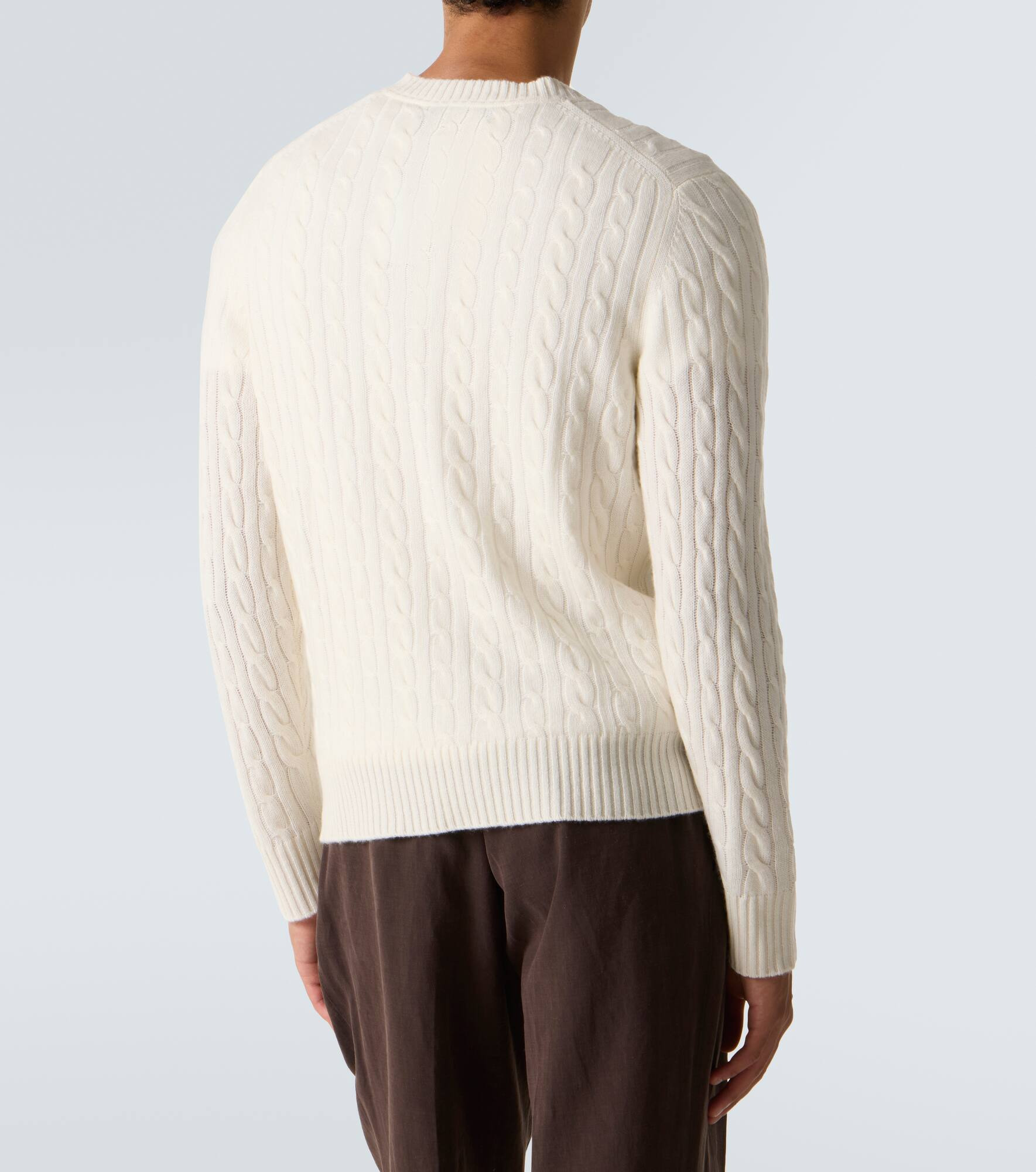 Duke Street cable-knit cashmere sweater - 4