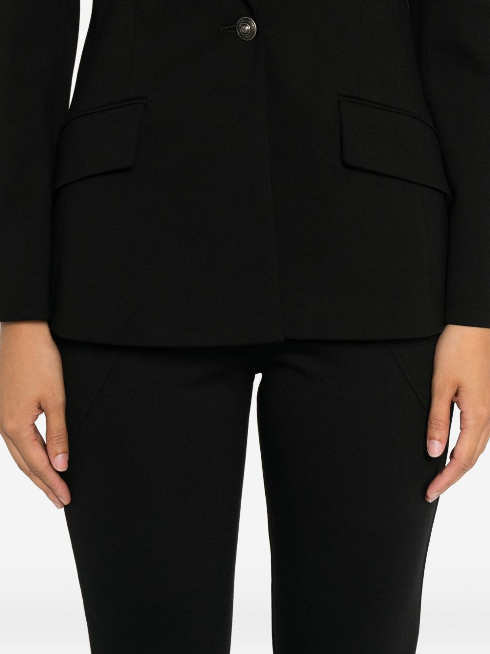 pocket-detail flared trousers - 5