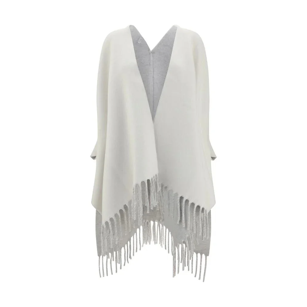 Brunello Cucinelli Reversible Poncho In Cashmere - 1