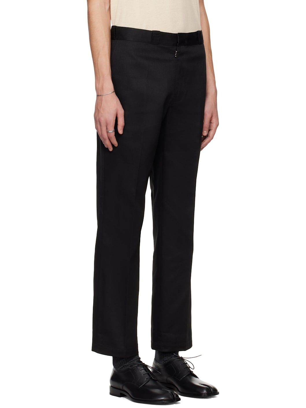 Black Gabardine Trousers - 2