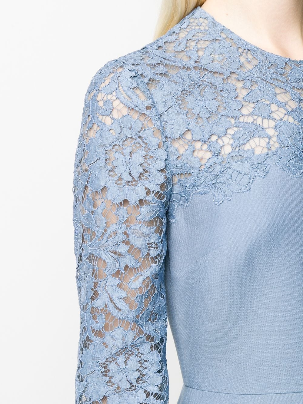 lace panel dress - 5