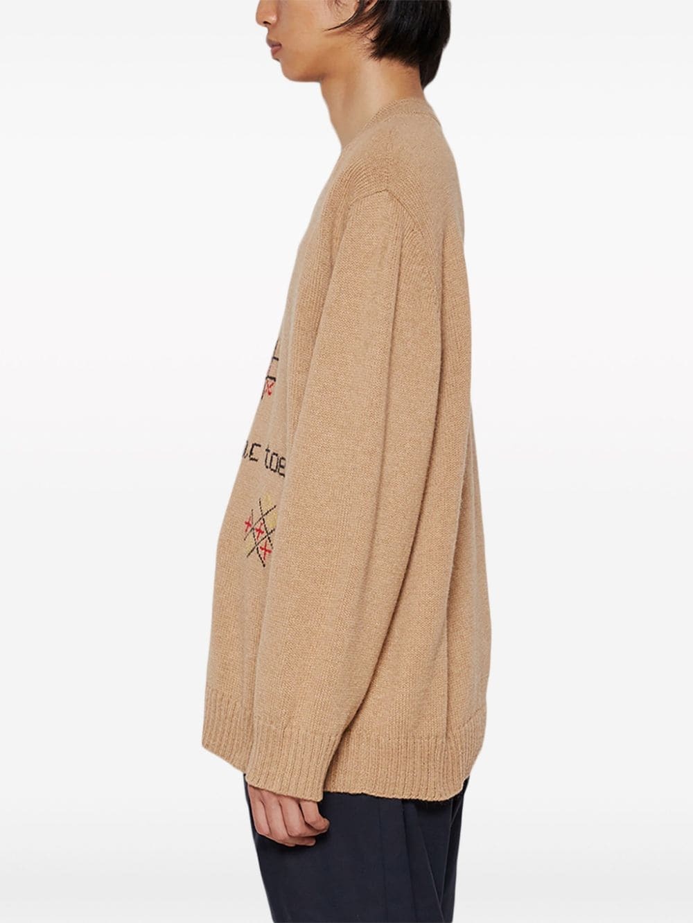 Tic-tac-toe wool jumper - 4