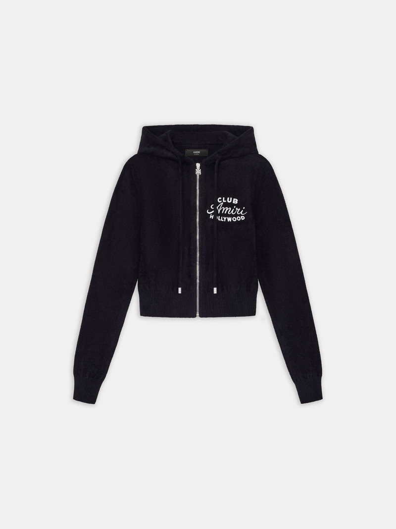 WOMEN'S CLUB AMIRI CROPPED HOODIE 1