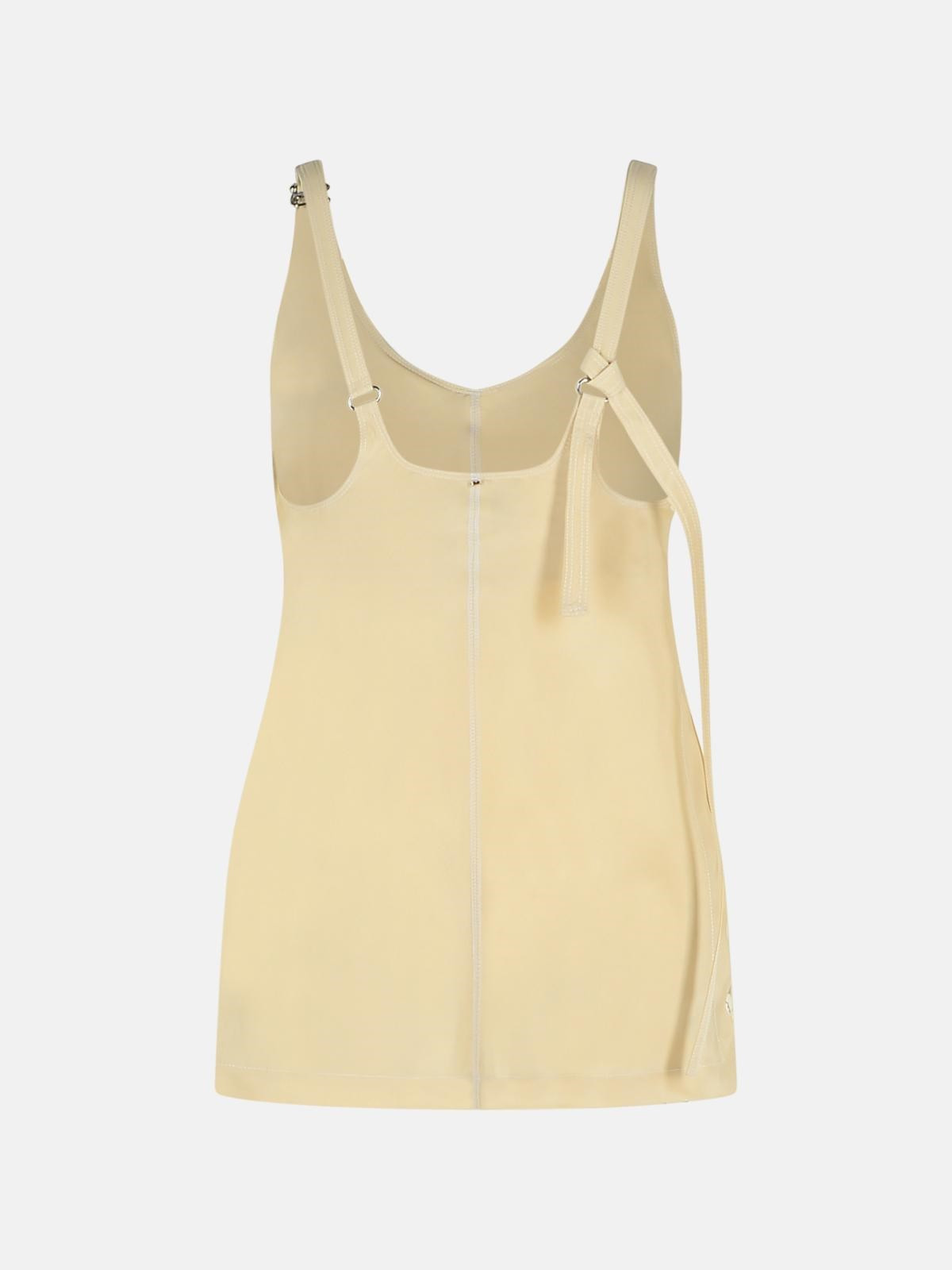 'WASER' BEIGE VISCOSE TANK TOP - 3