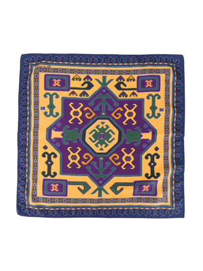 Etro Carpet-print silk pocket square outlook