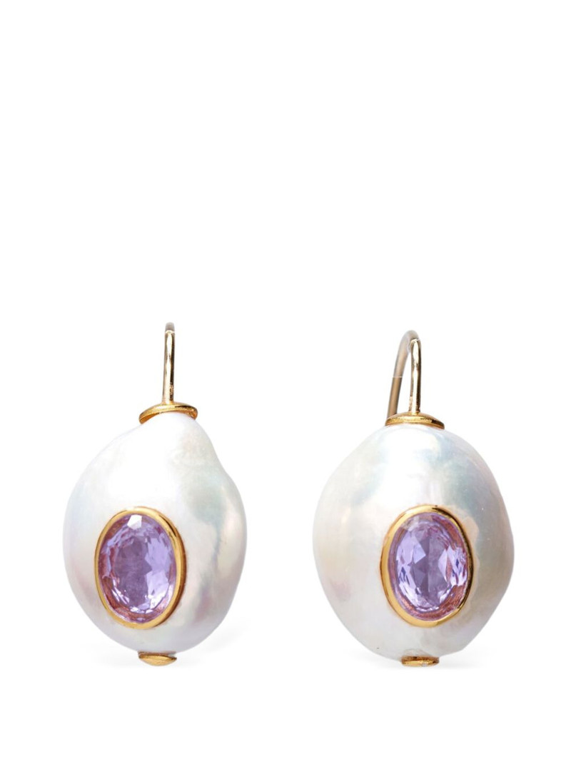 pearl-embellishment earrings 1