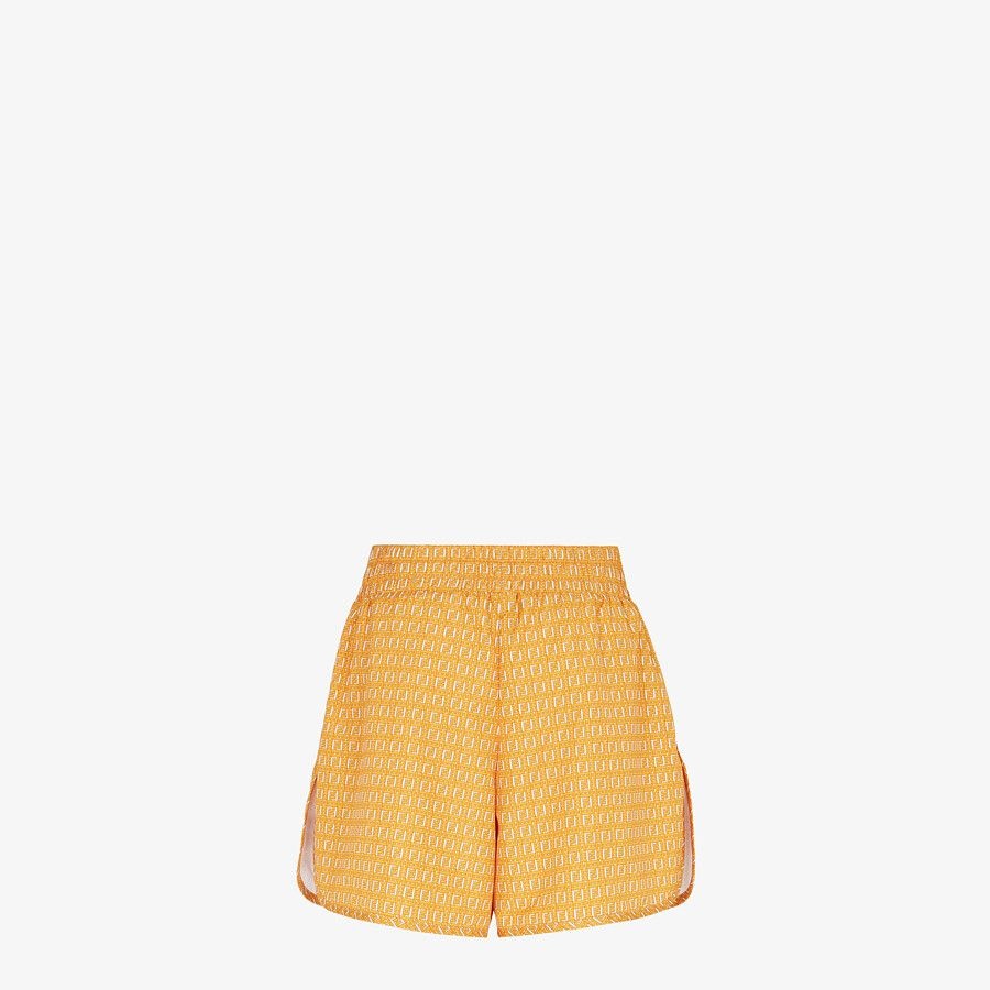 Orange nylon shorts - 2