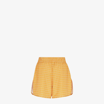 FENDI Orange nylon shorts outlook