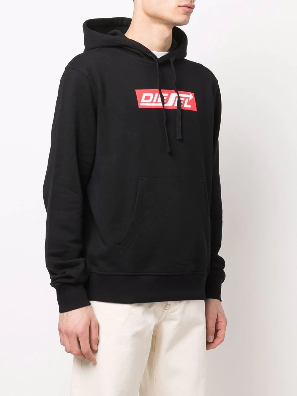 logo-print hooded sweatshirt - 3