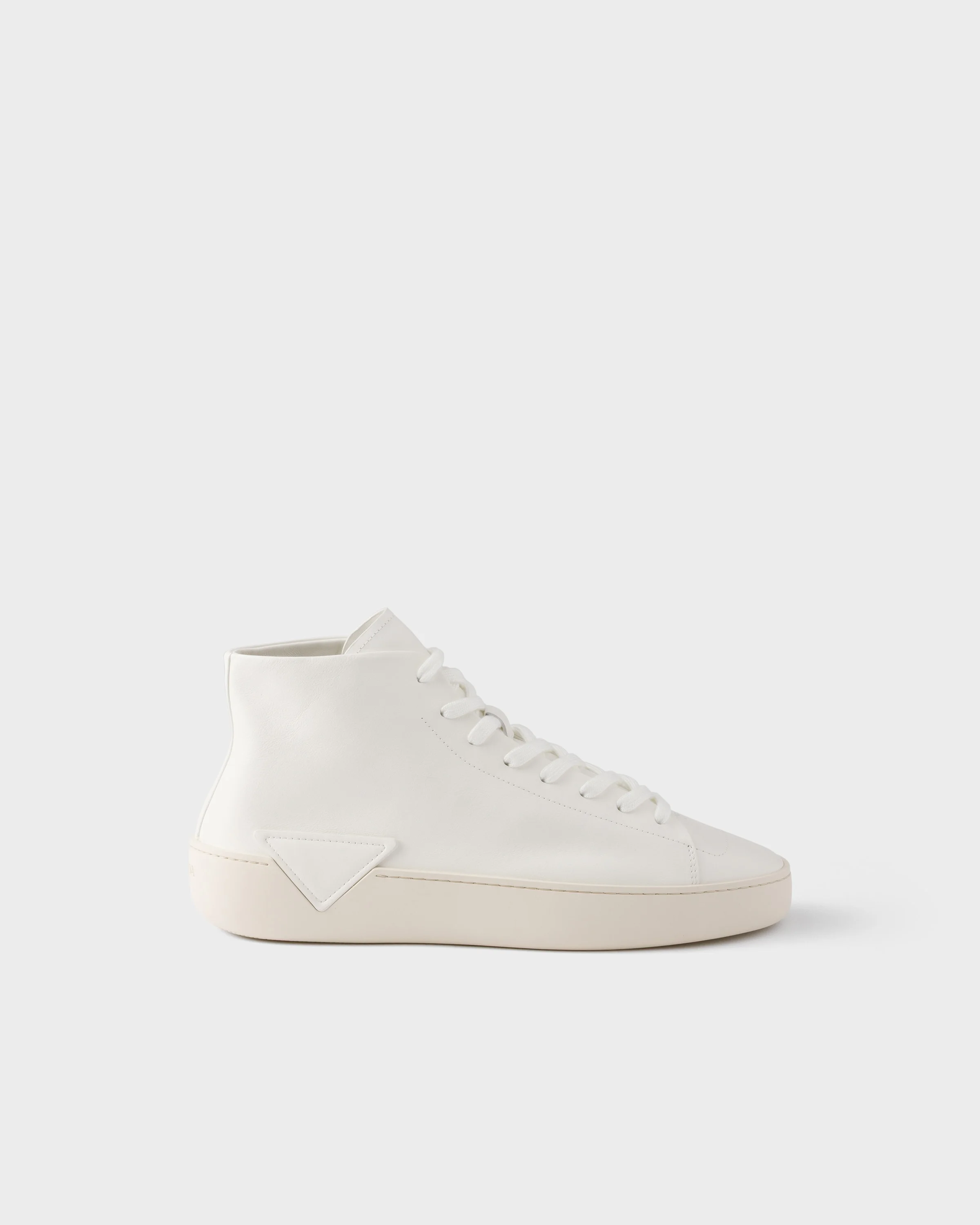 High-top leather sneakers - 1