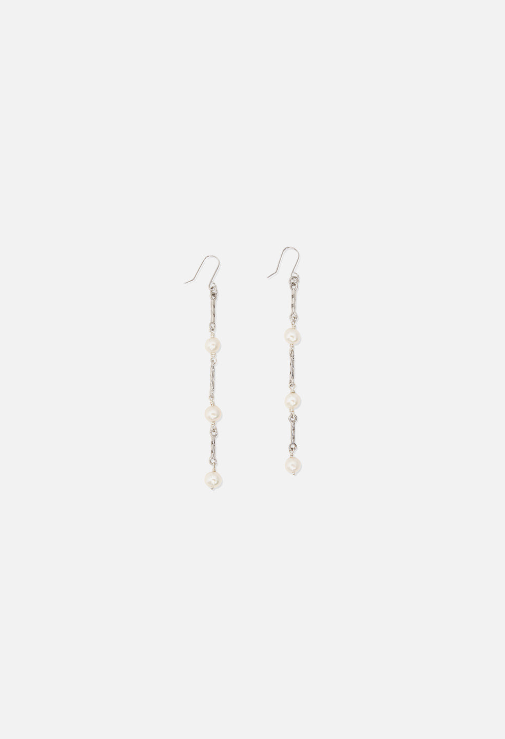 JOHN ELLIOTT X M.A.R.S TWIST LINK PEARL EARRINGS - 2