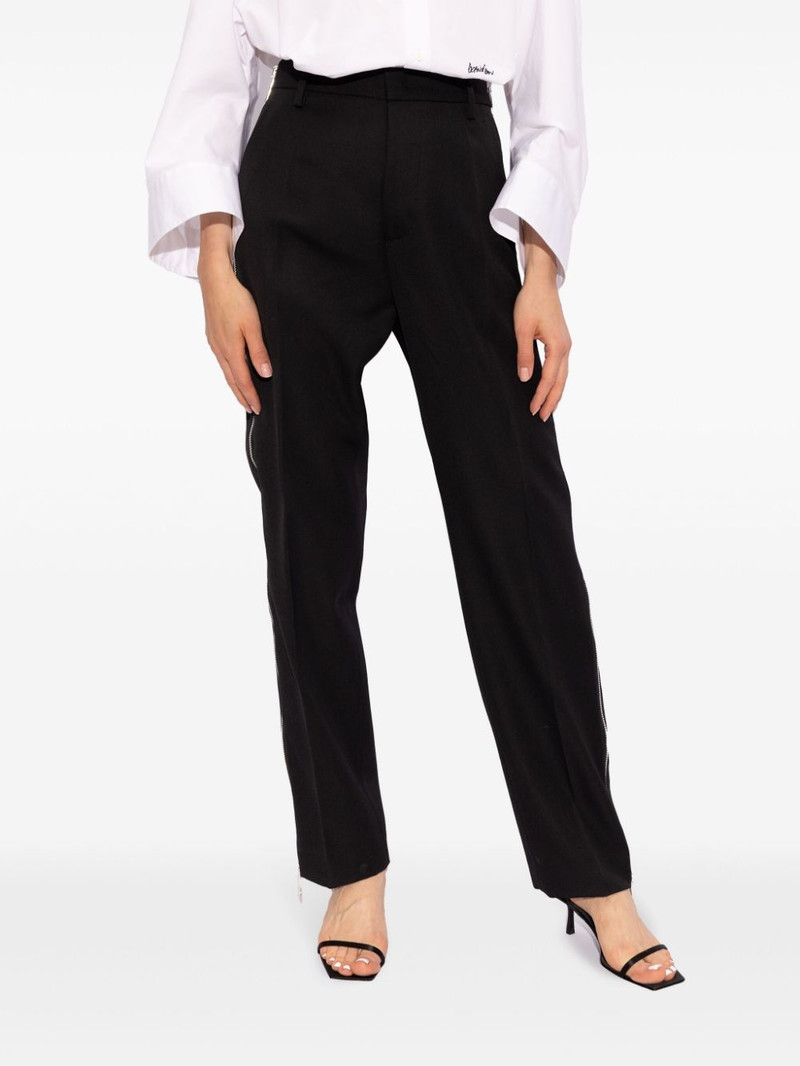 side zip-up virgin wool trousers 3