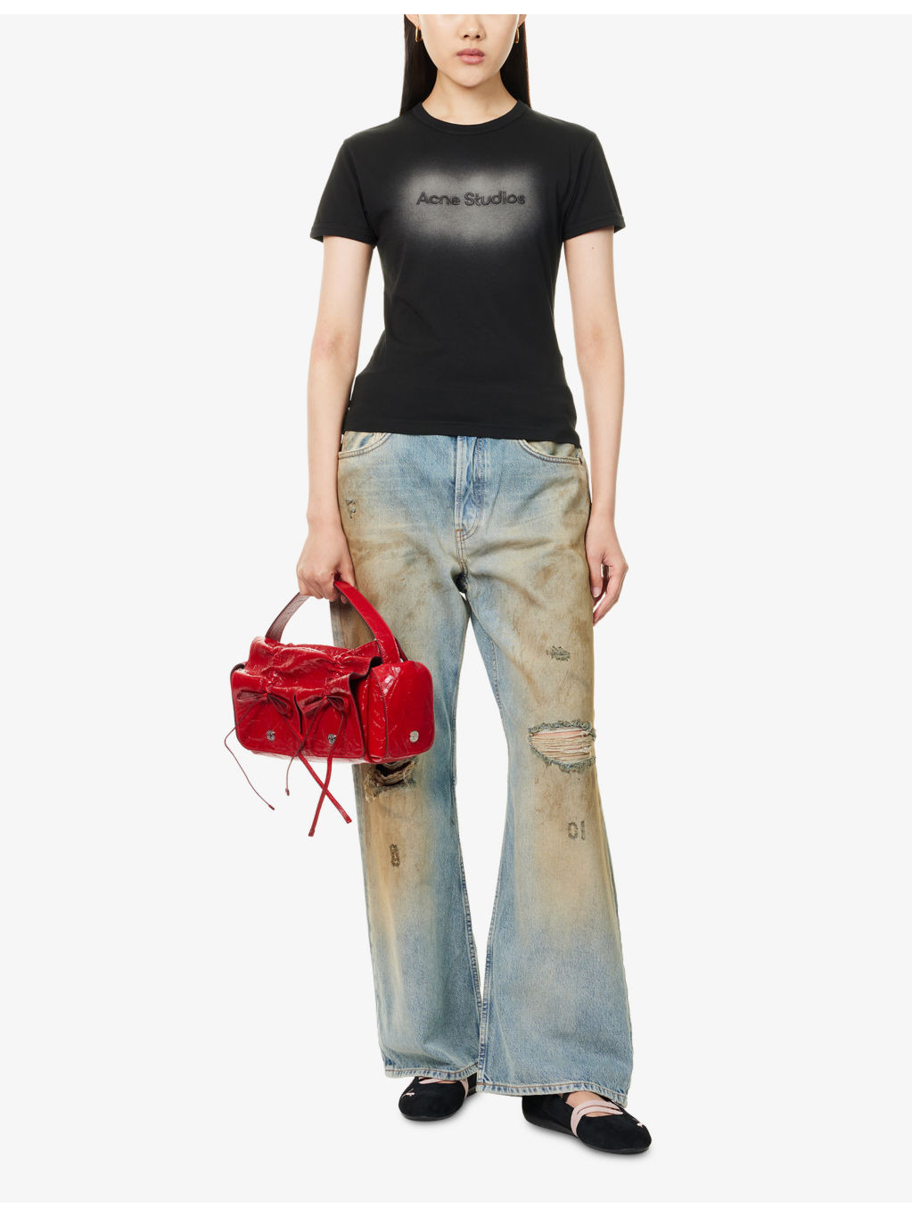 Brand-Embroidery Round-Neck Cotton-Jersey T-Shirt - 2
