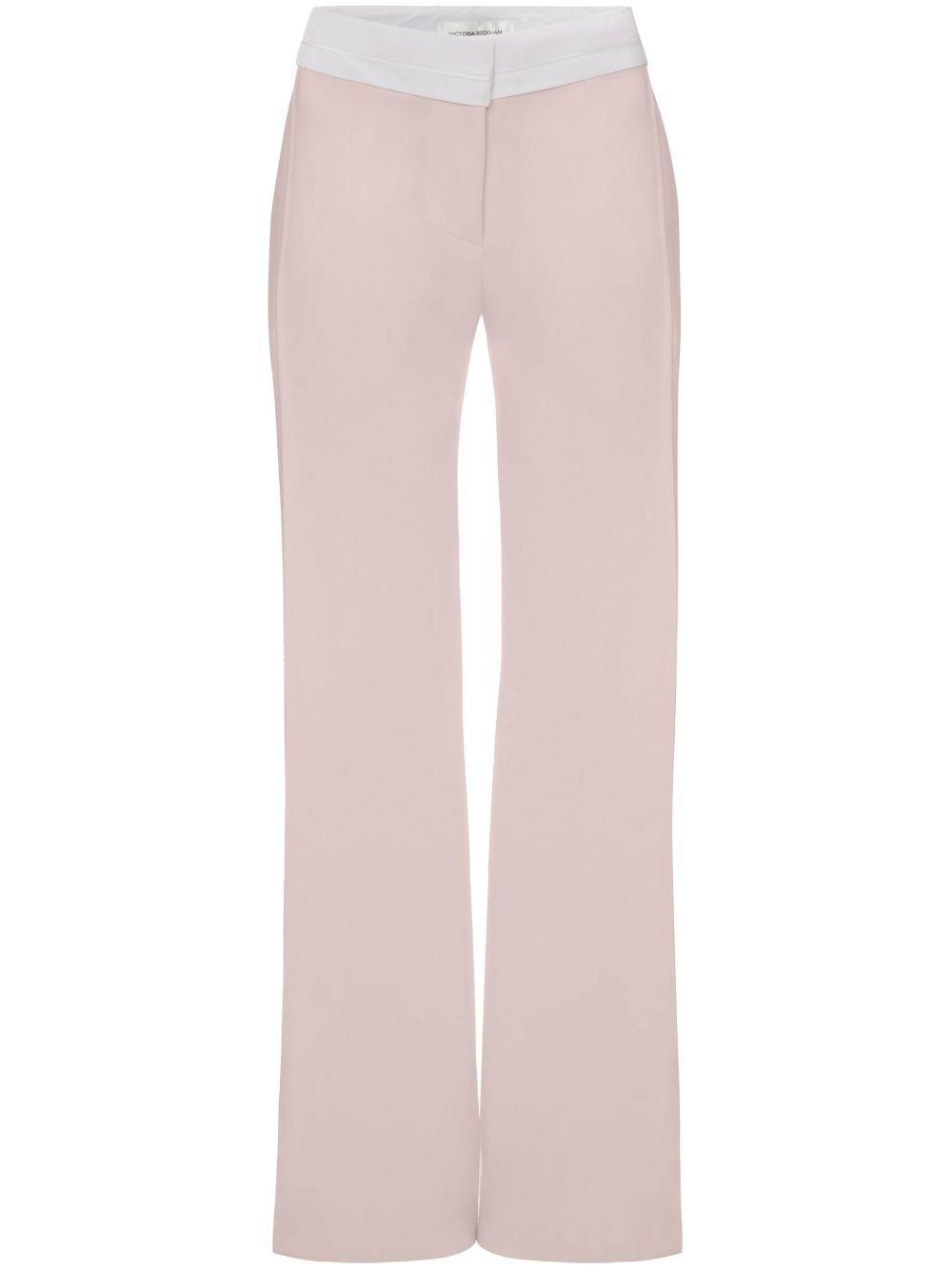 side-panel detail flared trousers - 1