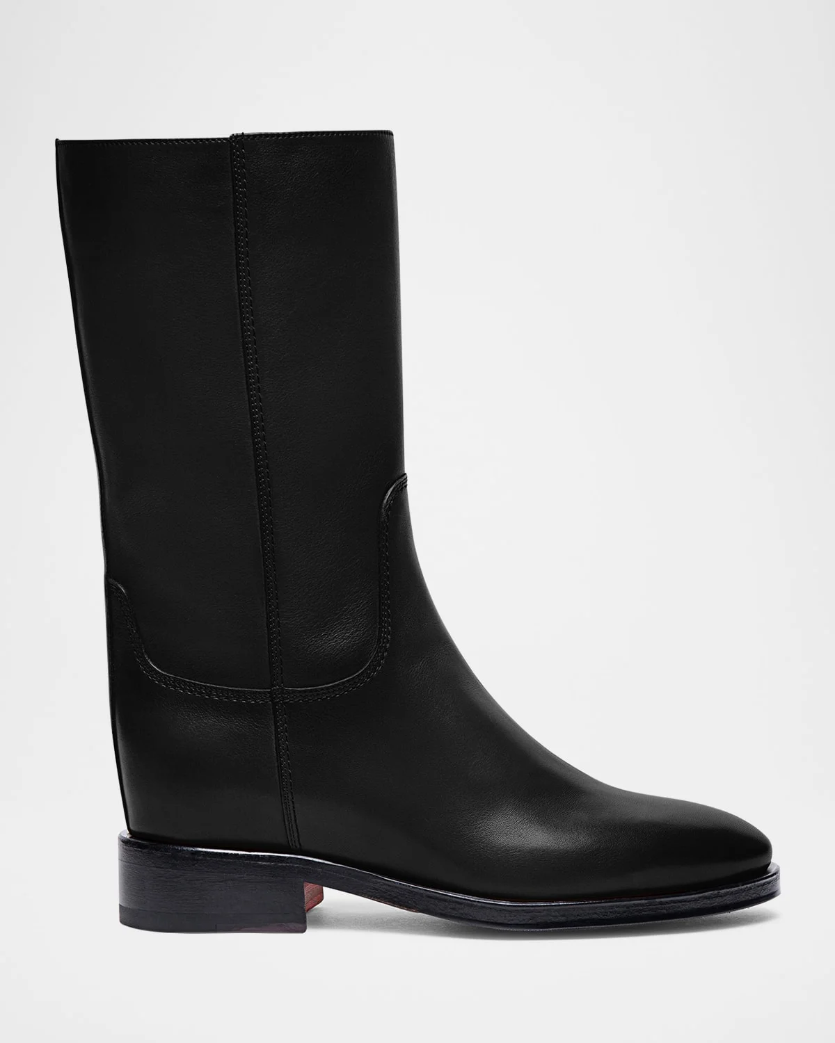 Fleeces Leather Mid Boots - 1