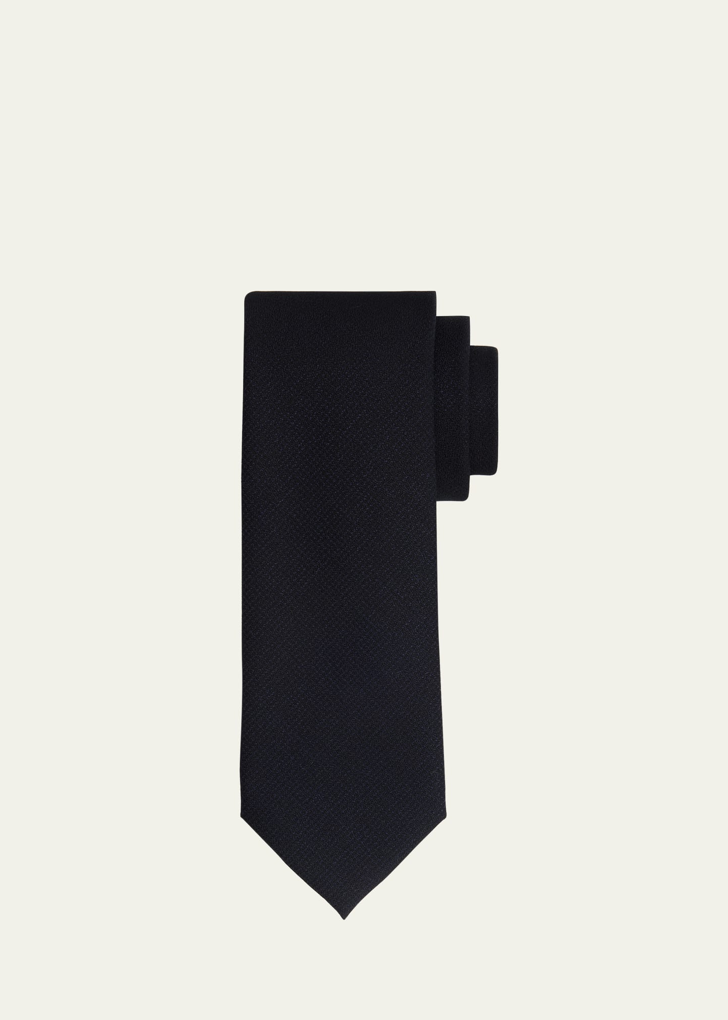 Men's Wool Micro-Check Tie - 1