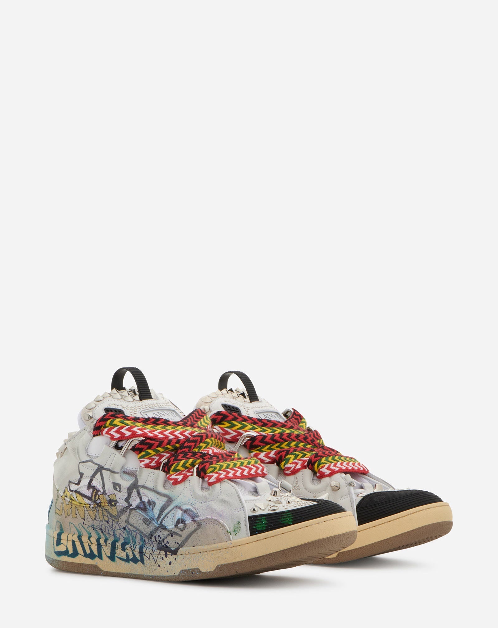 LEATHER CURB SNEAKERS - 2