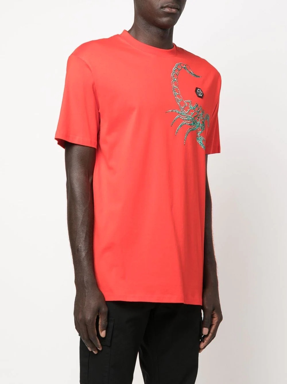 Scorpion-print short-sleeve T-shirt - 3