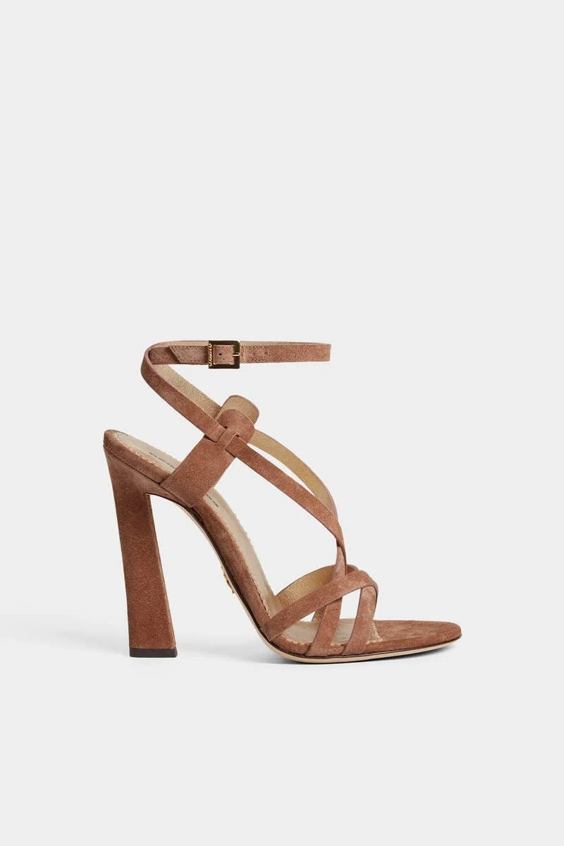 TWIN HEELED SANDALS - 1