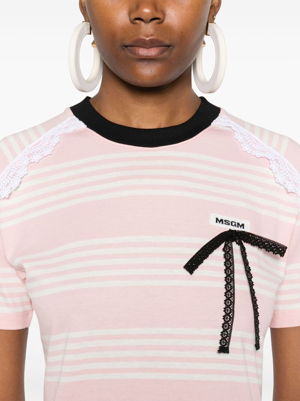 striped T-shirt - 5