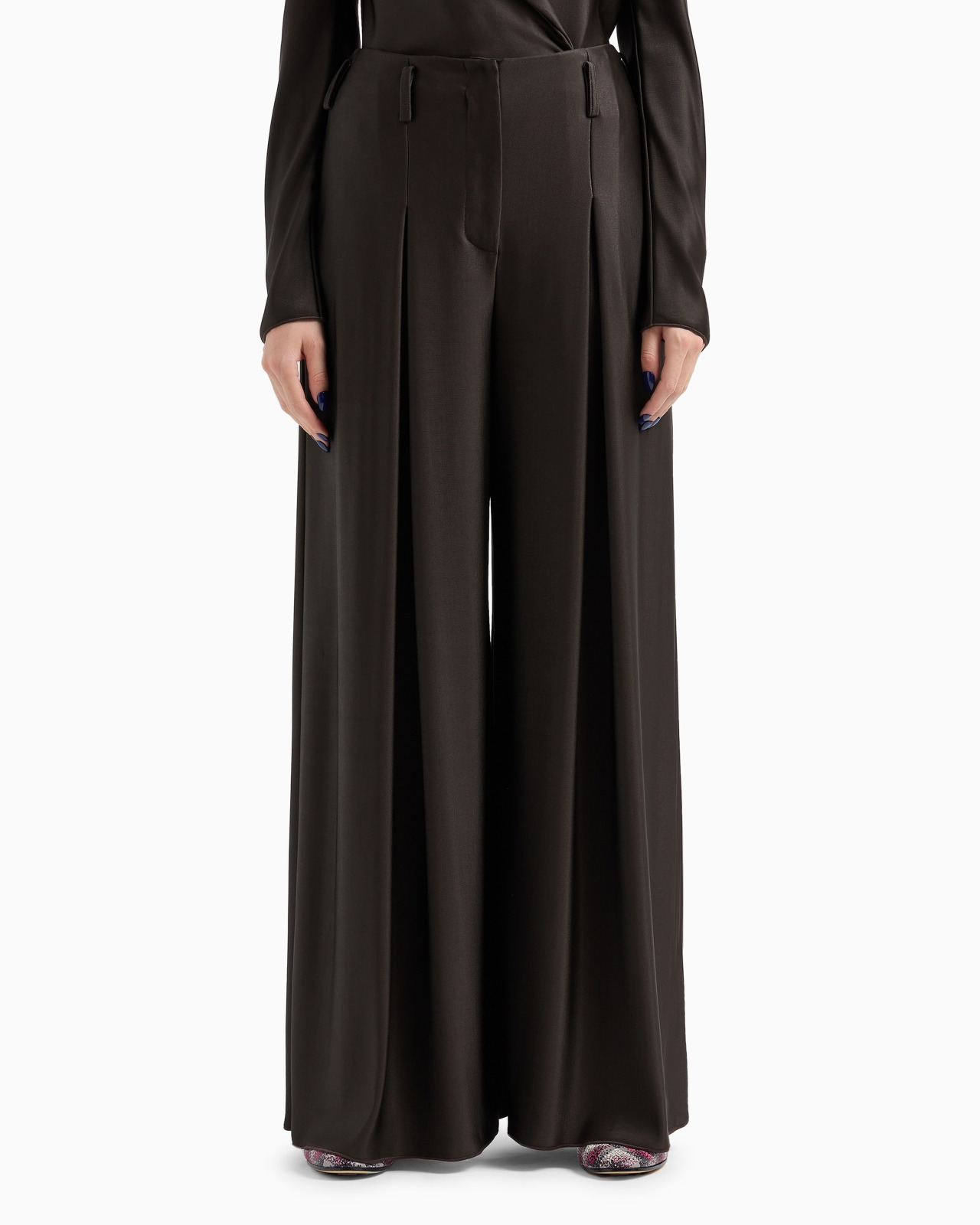 ASV wide trousers with pleats in double viscose jersey - 2