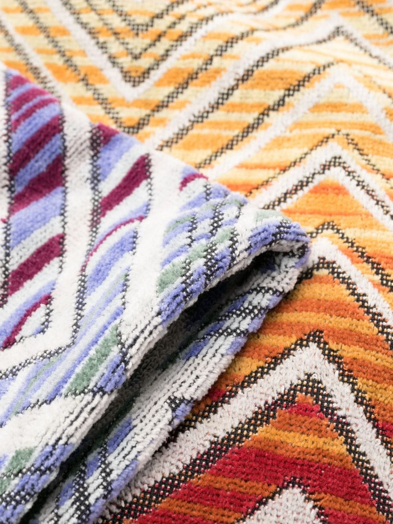 Missoni zigzag-print towel robe outlook