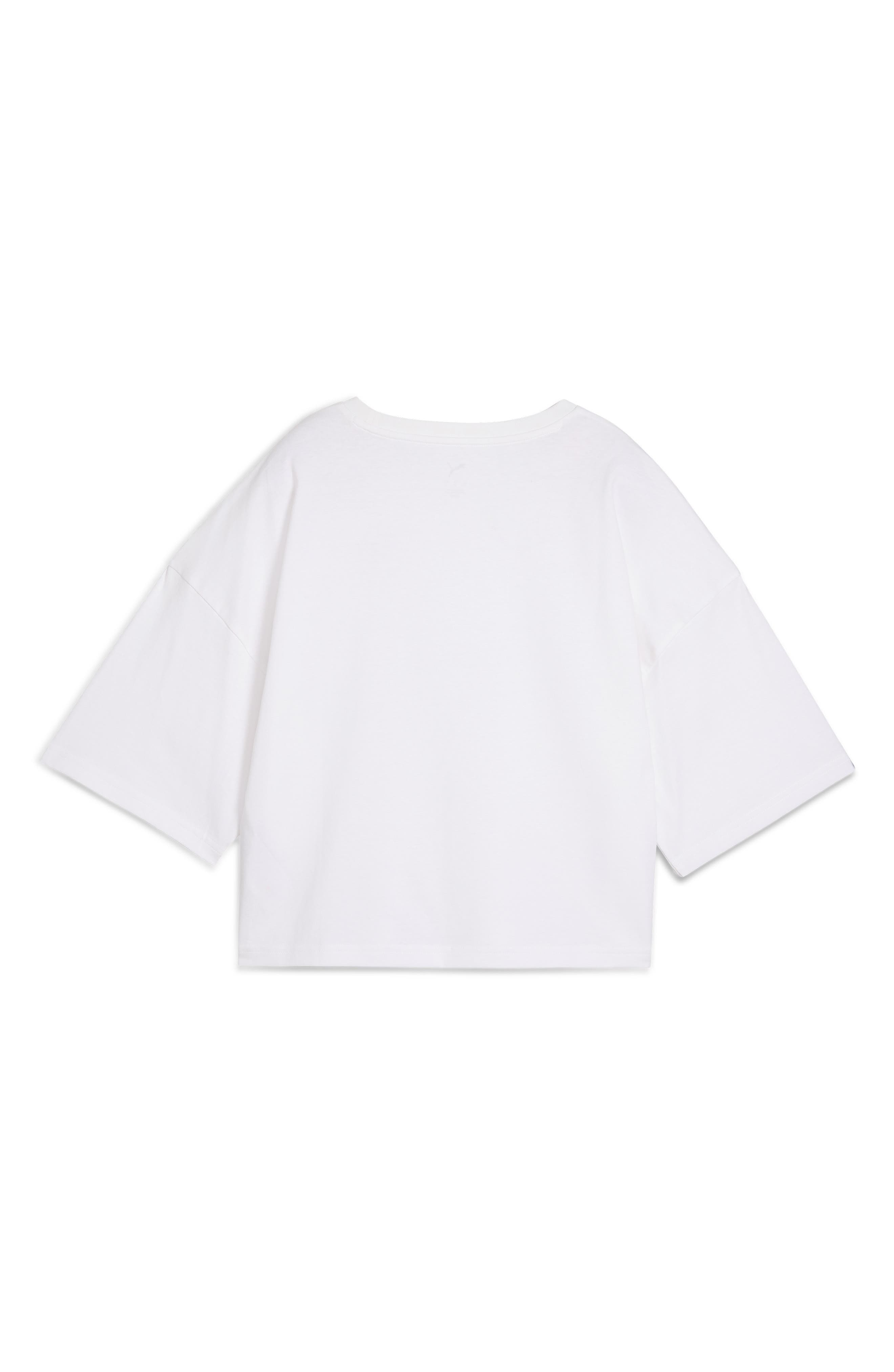 PUMA Oversize Crop Cotton T-Shirt in Puma White at Nordstrom - 5