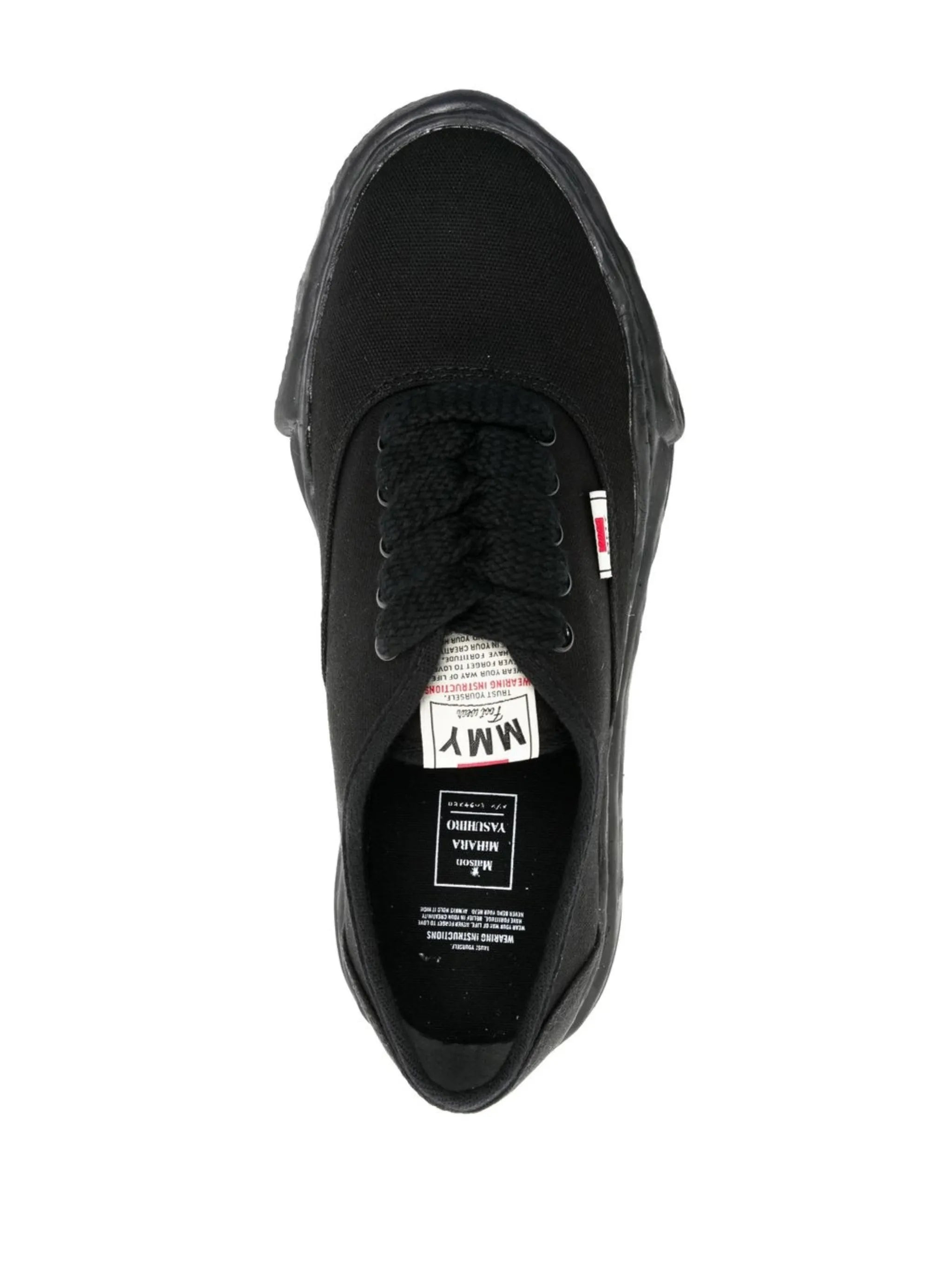 low-top canvas sneakers - 4