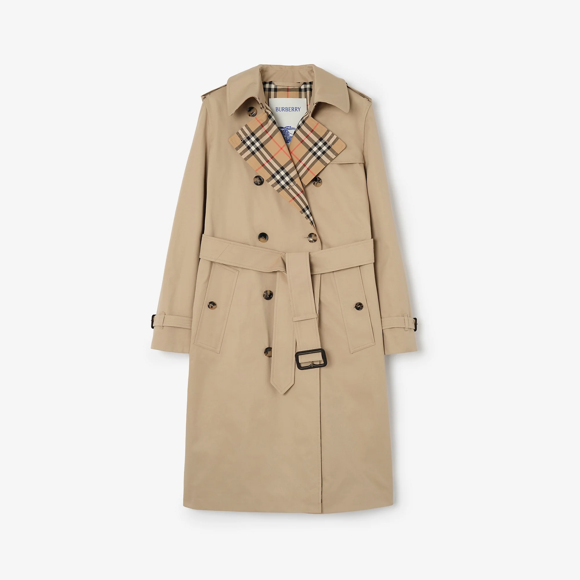 Long Gabardine Lakefield Trench Coat - 1