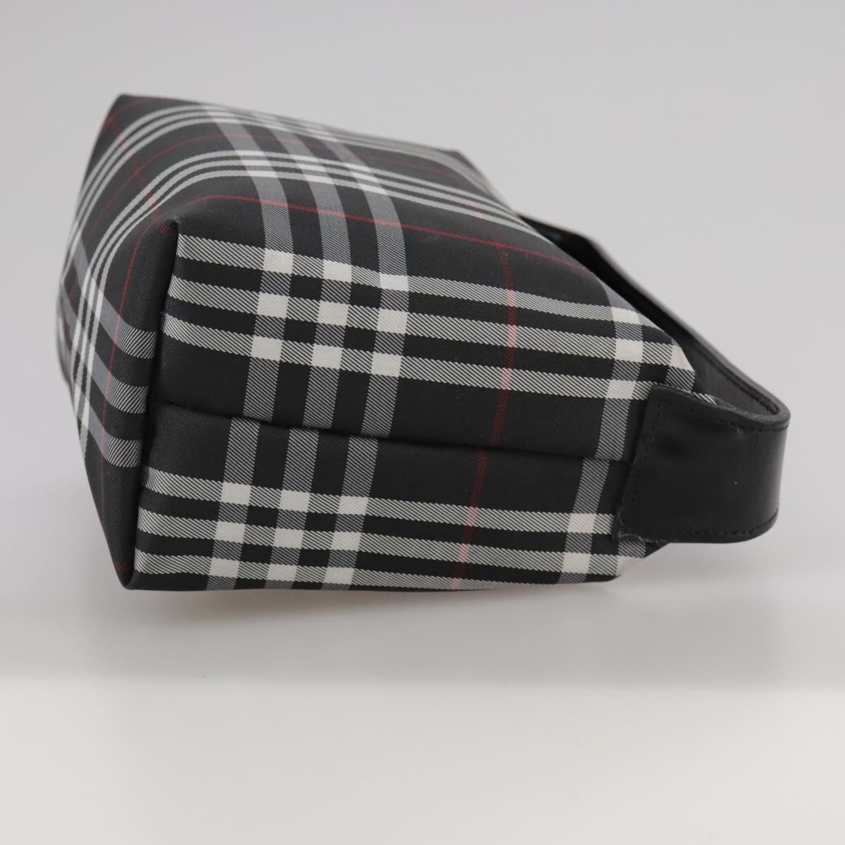 Burberry Nova Check Hand Bag Nylon Black - 4