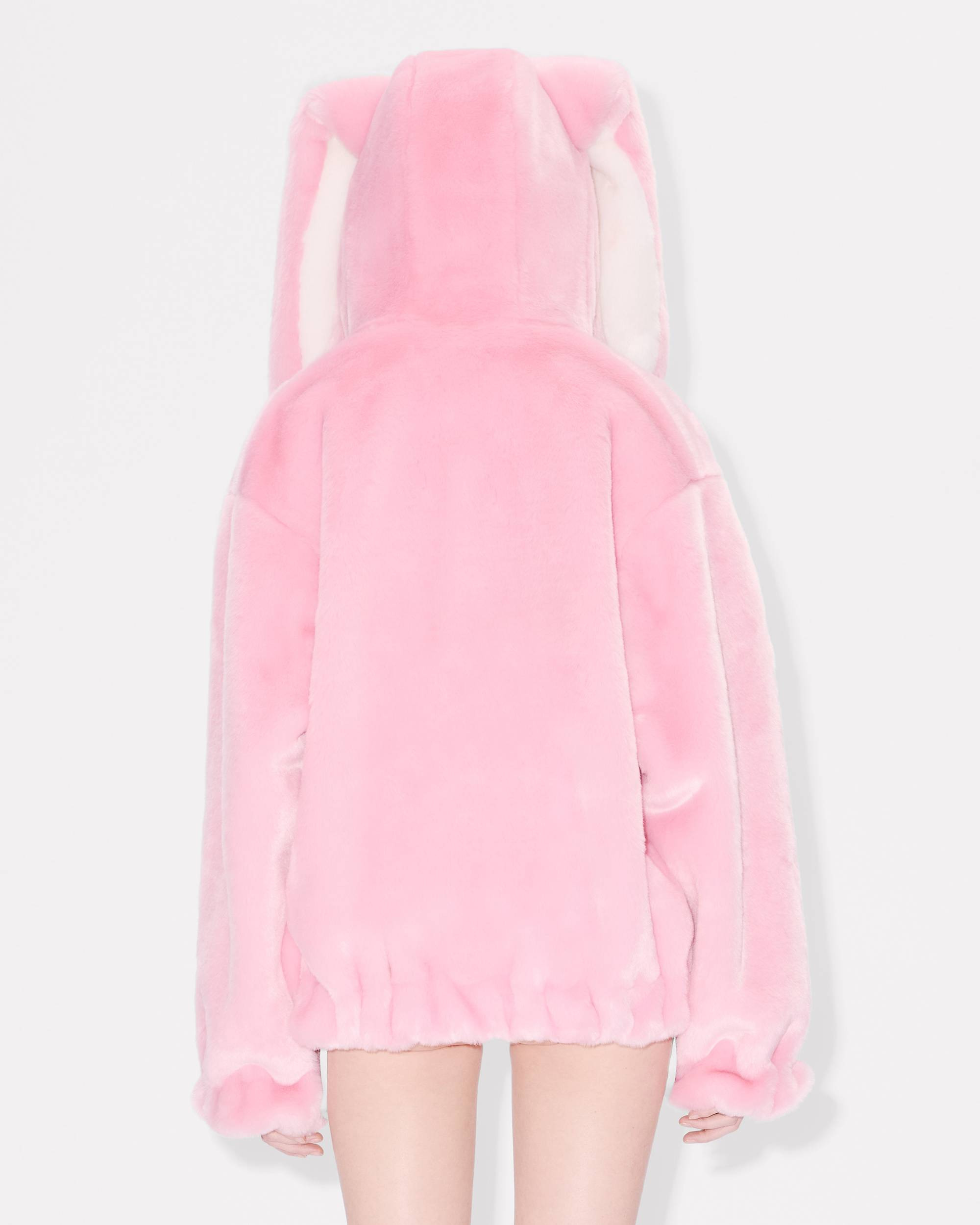 Bunny hooded jacket in fake fur - 5