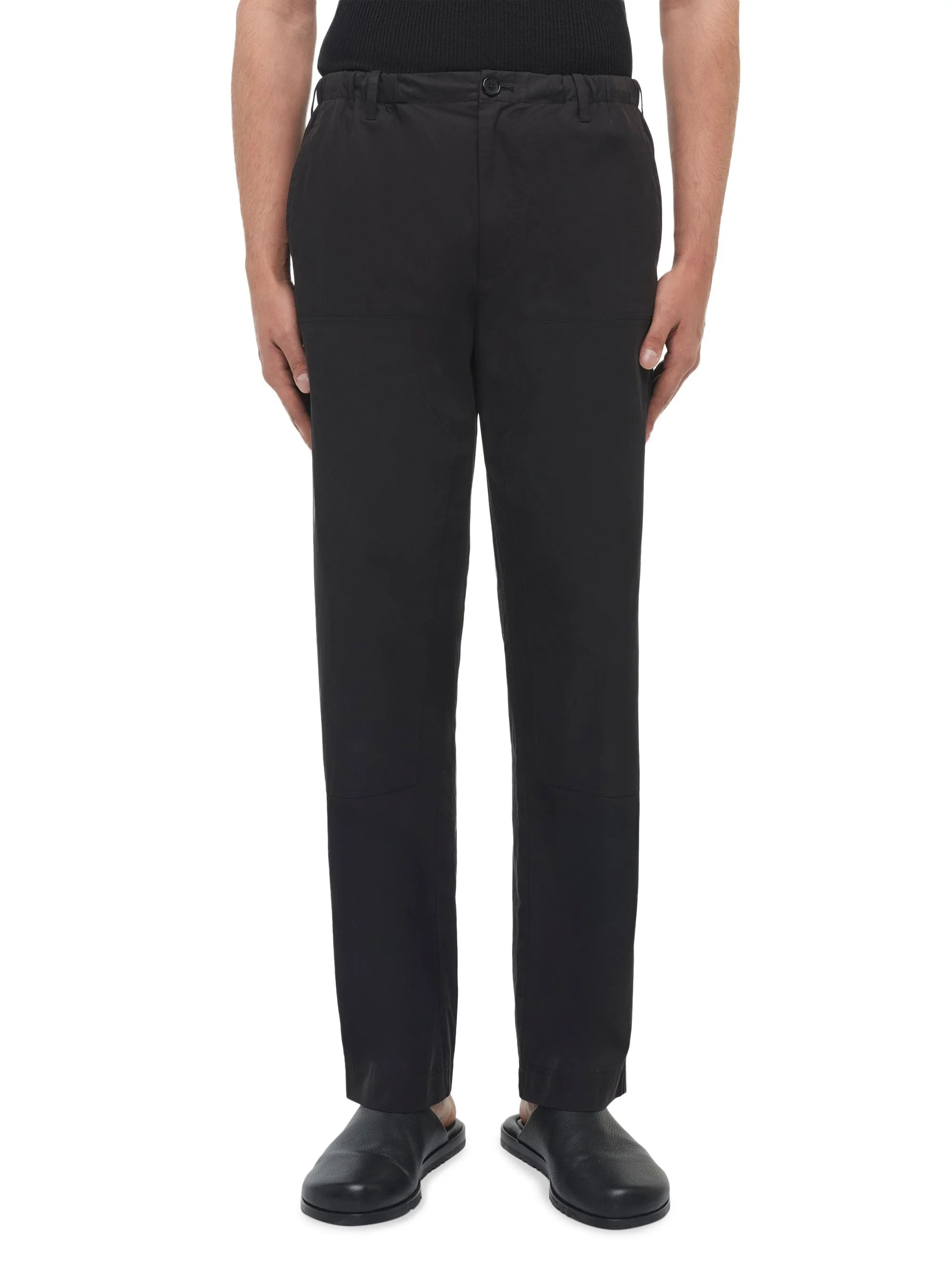 Men's Rainier Cotton-Blend Straight-Leg Carpenter Pants - Black - 1