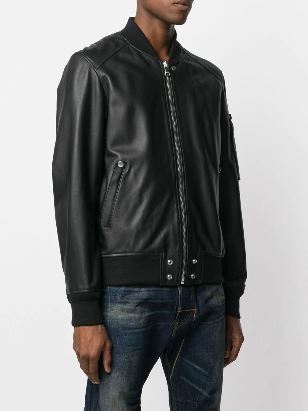 leather bomber jacket - 3