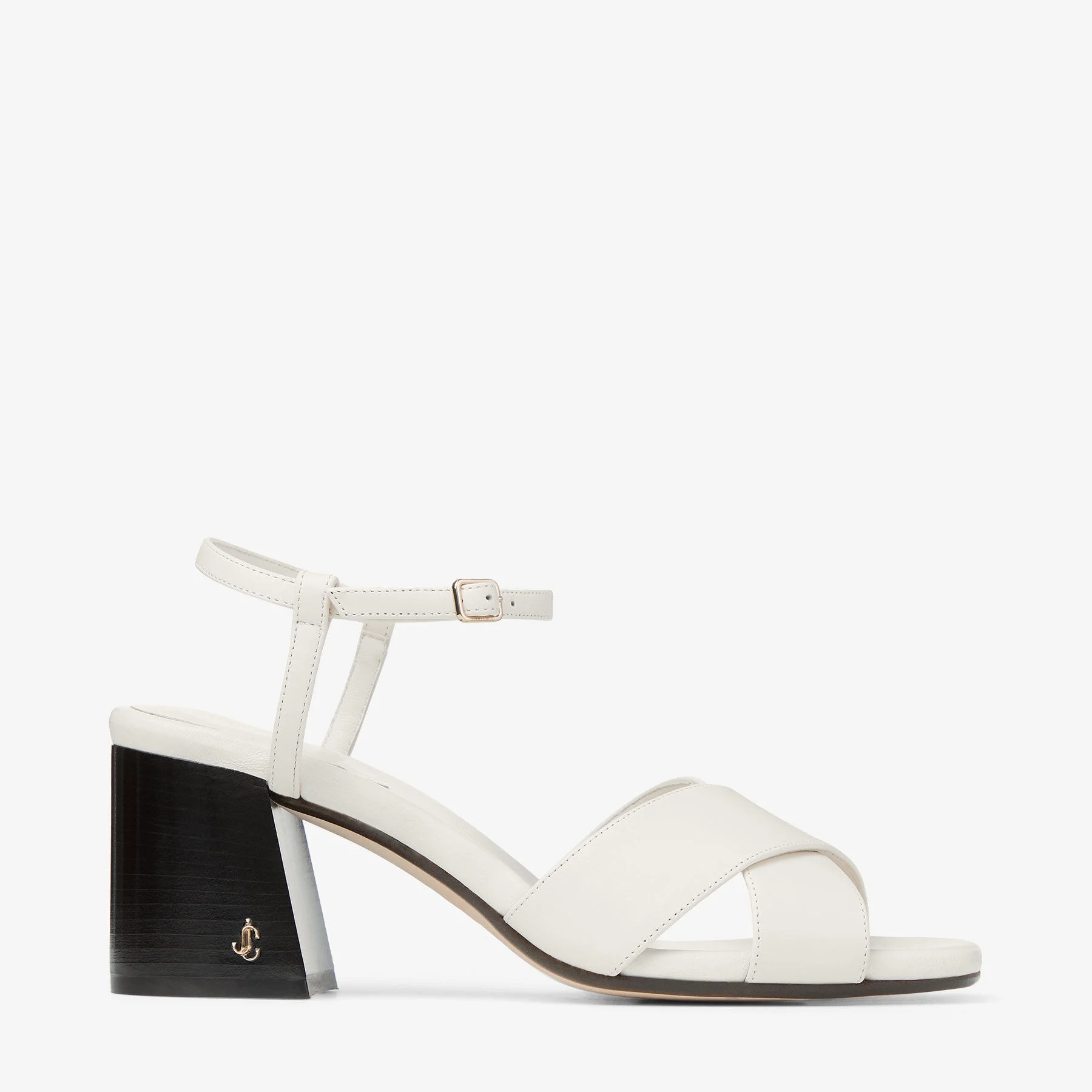 Valla 65
Latte Vacchetta Leather Block Heel Sandals - 1