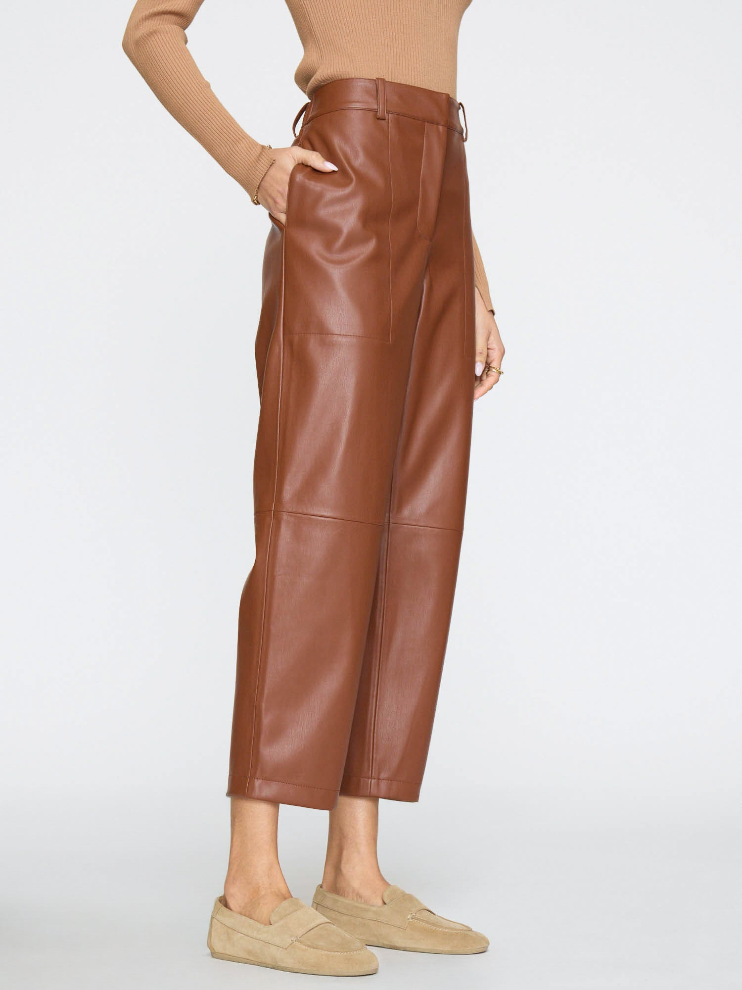 The Stone Vegan Leather Pant - 3
