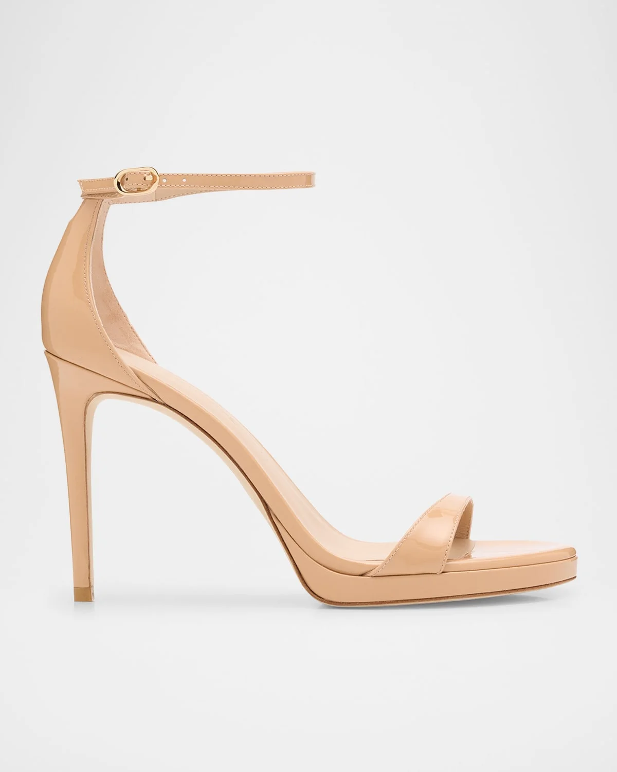 Nudist Patent Leather Stiletto Platform Sandals - 1