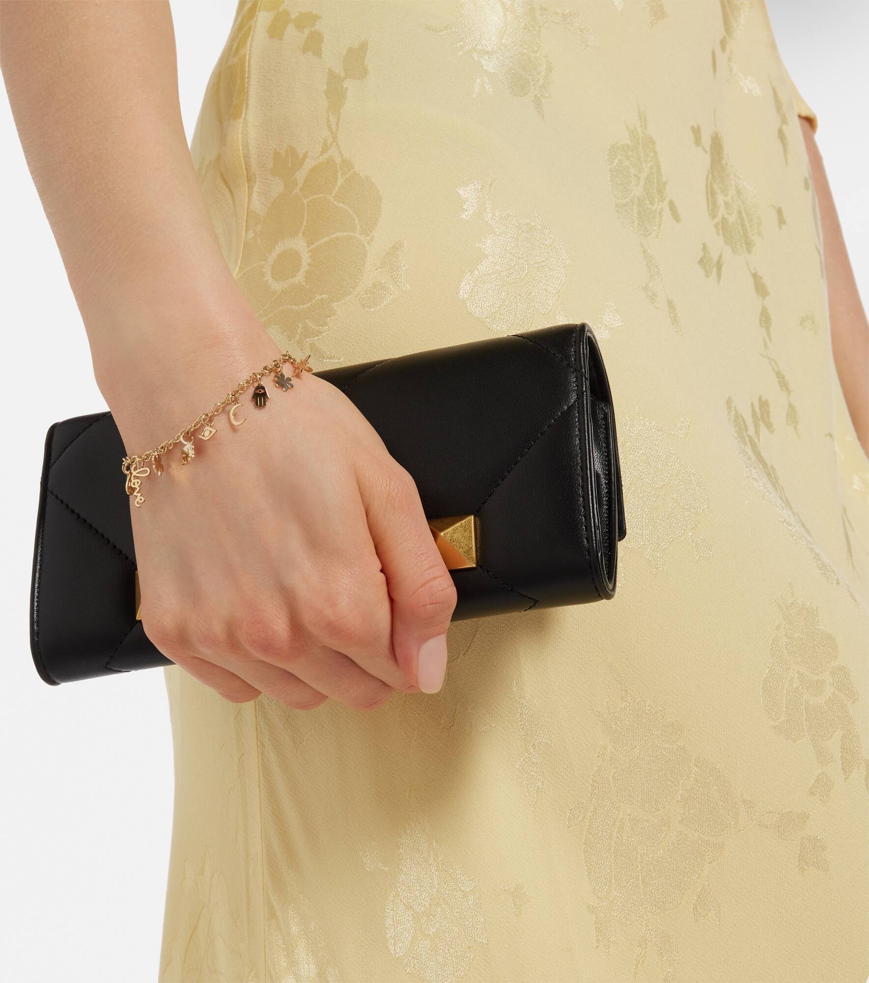14kt gold charm bracelet - 5