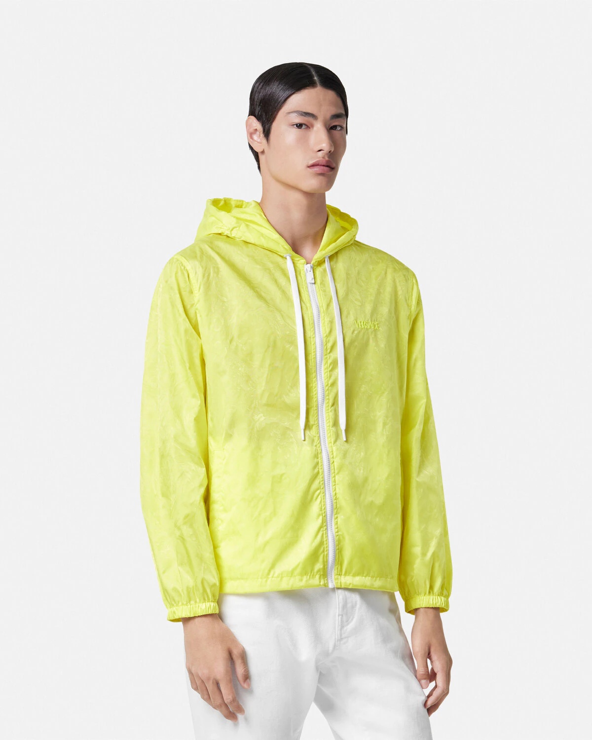 Barocco Jacquard Windbreaker Jacket - 4