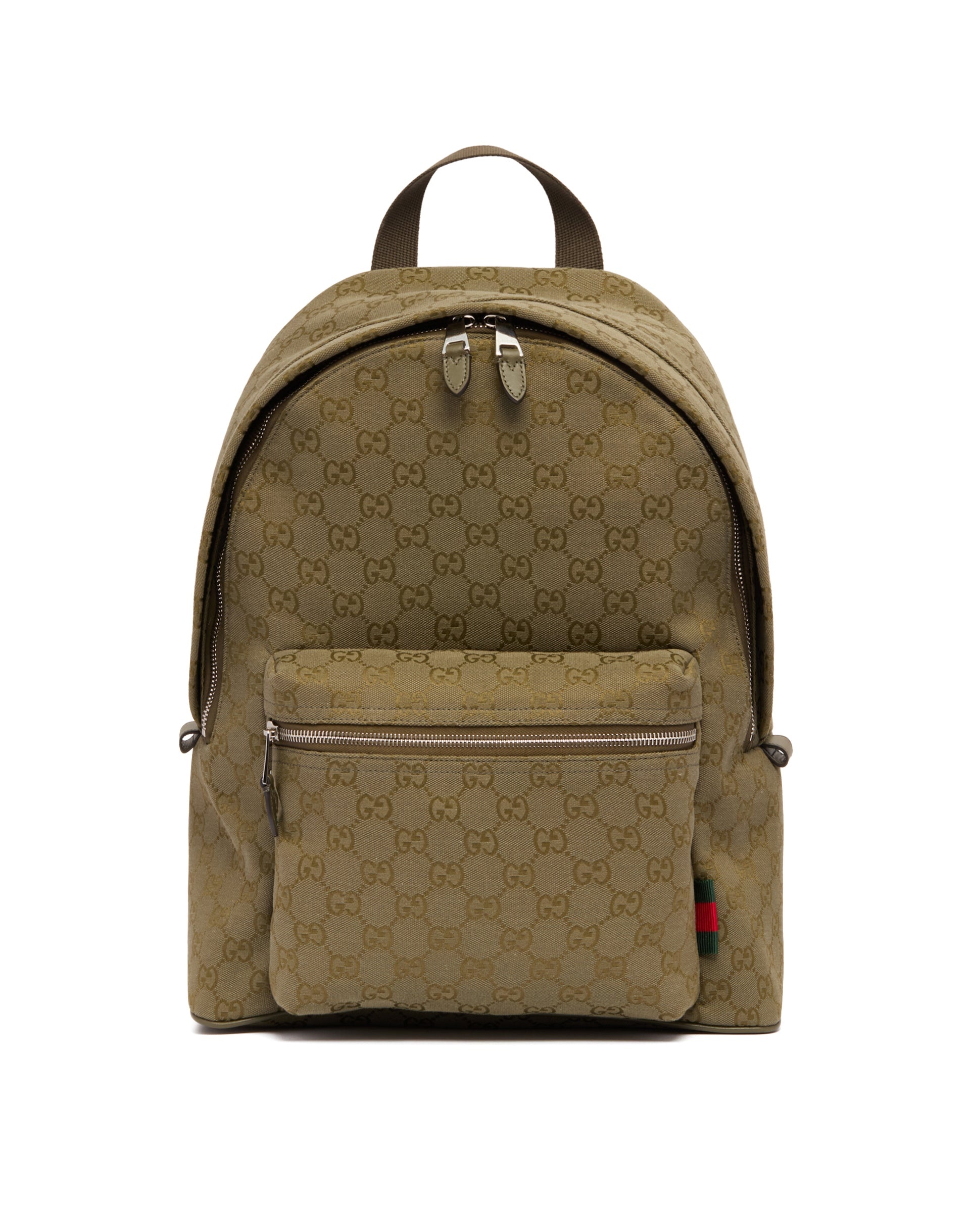 Green GG Fabric Backpack - 3