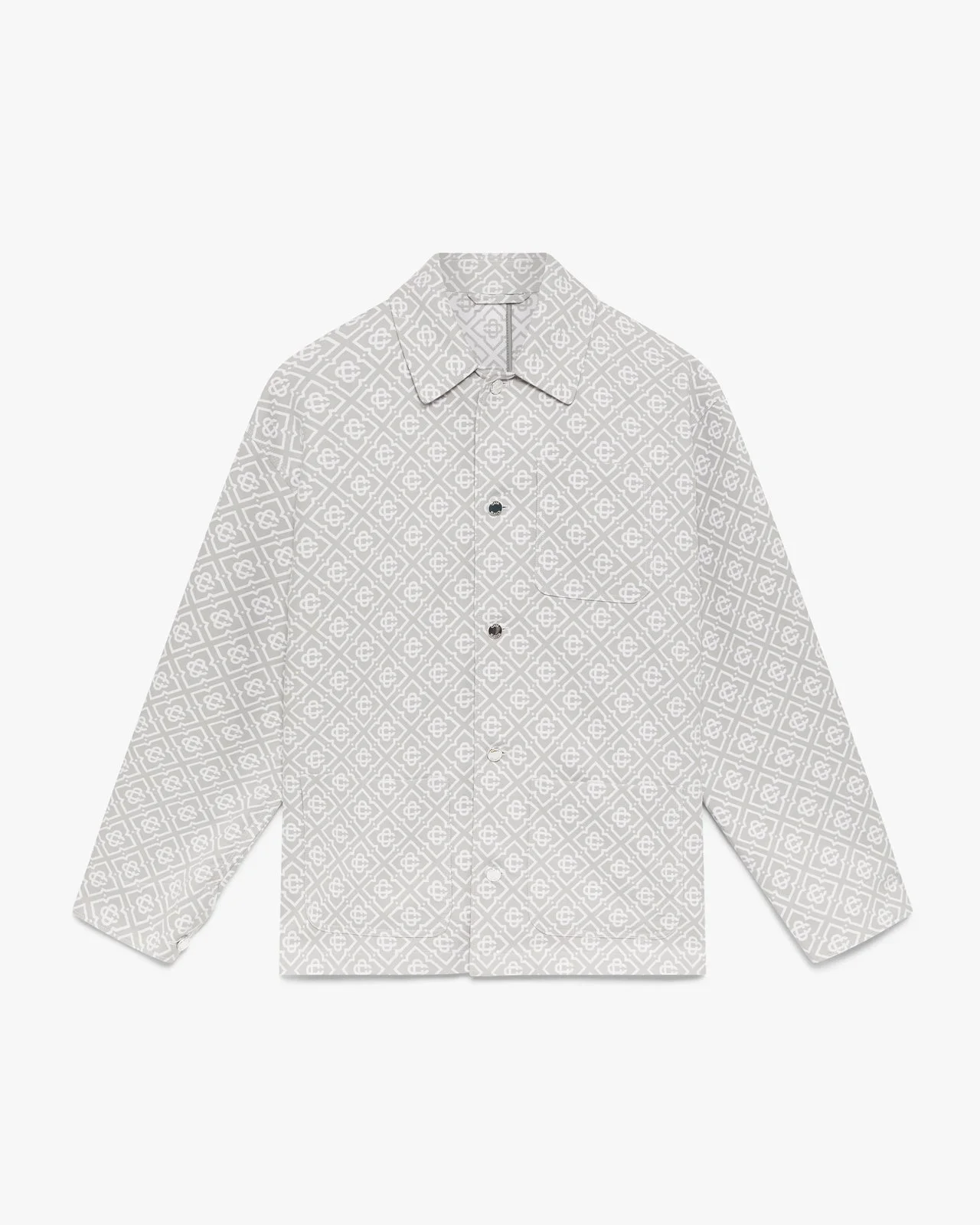 Grey Monogram Workwear Jacket | Casablanca Paris - 1
