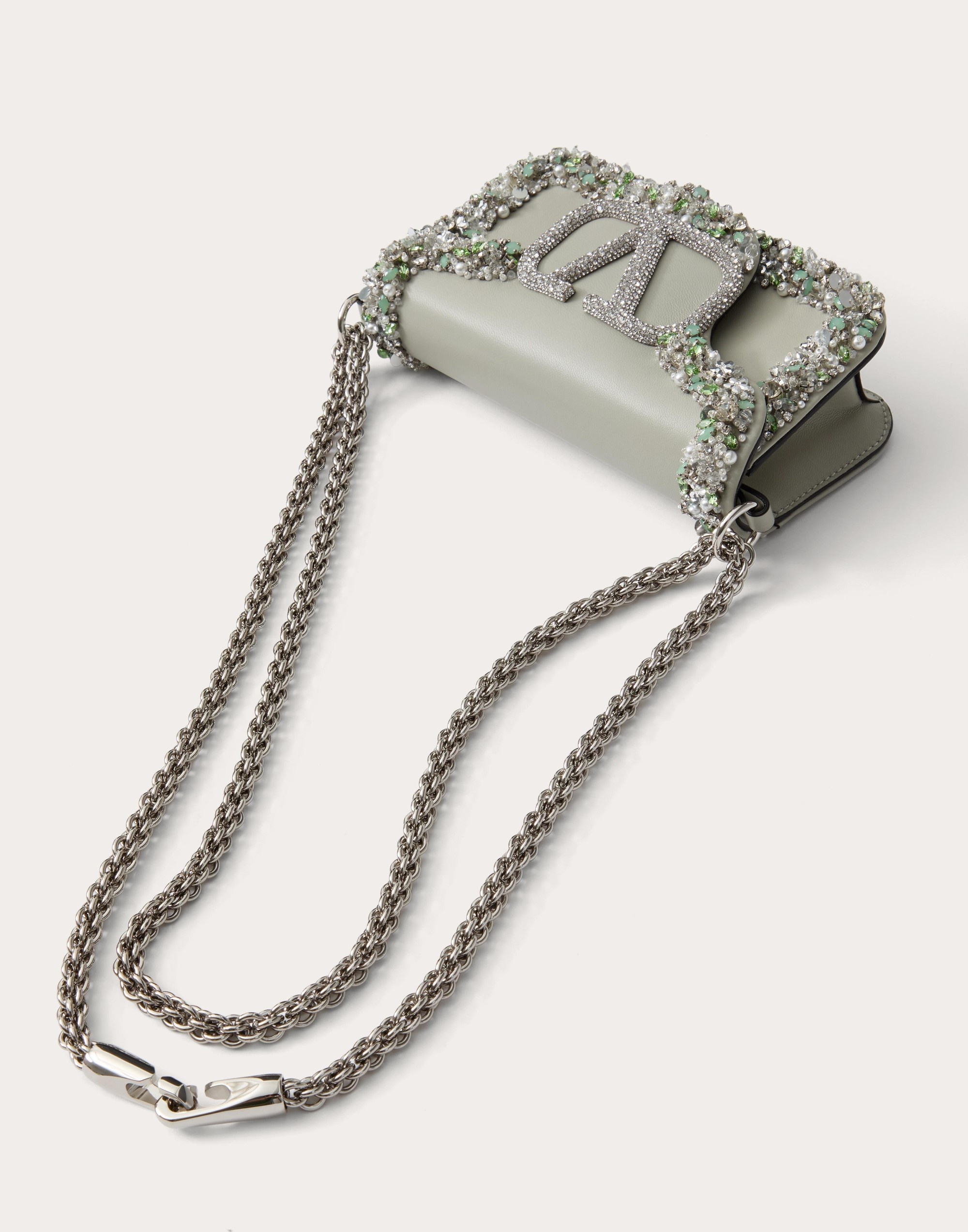 VALENTINO GARAVANI VALENTINO GARAVANI LOCÒ SMALL EMBROIDERED SHOULDER BAG - 5