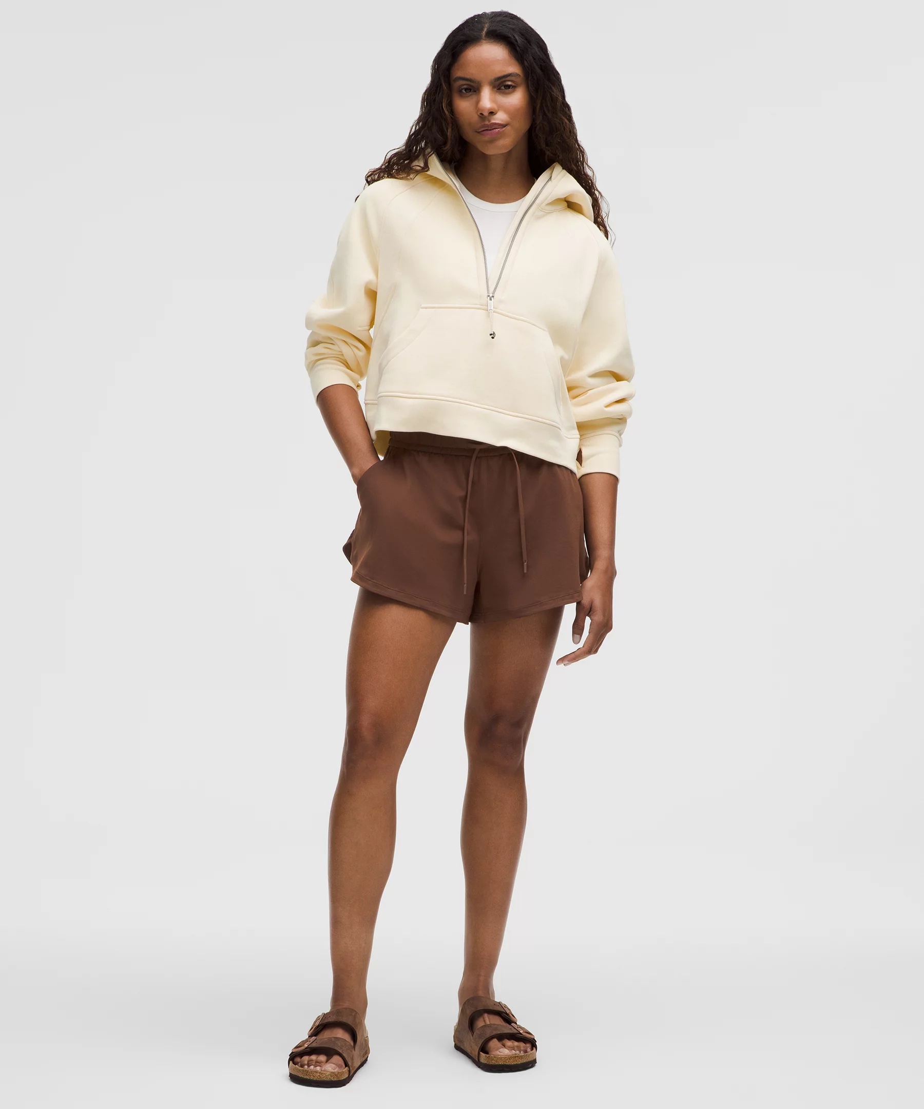 Soft Jersey Mid-Rise Curved-Hem Short 3" - 2