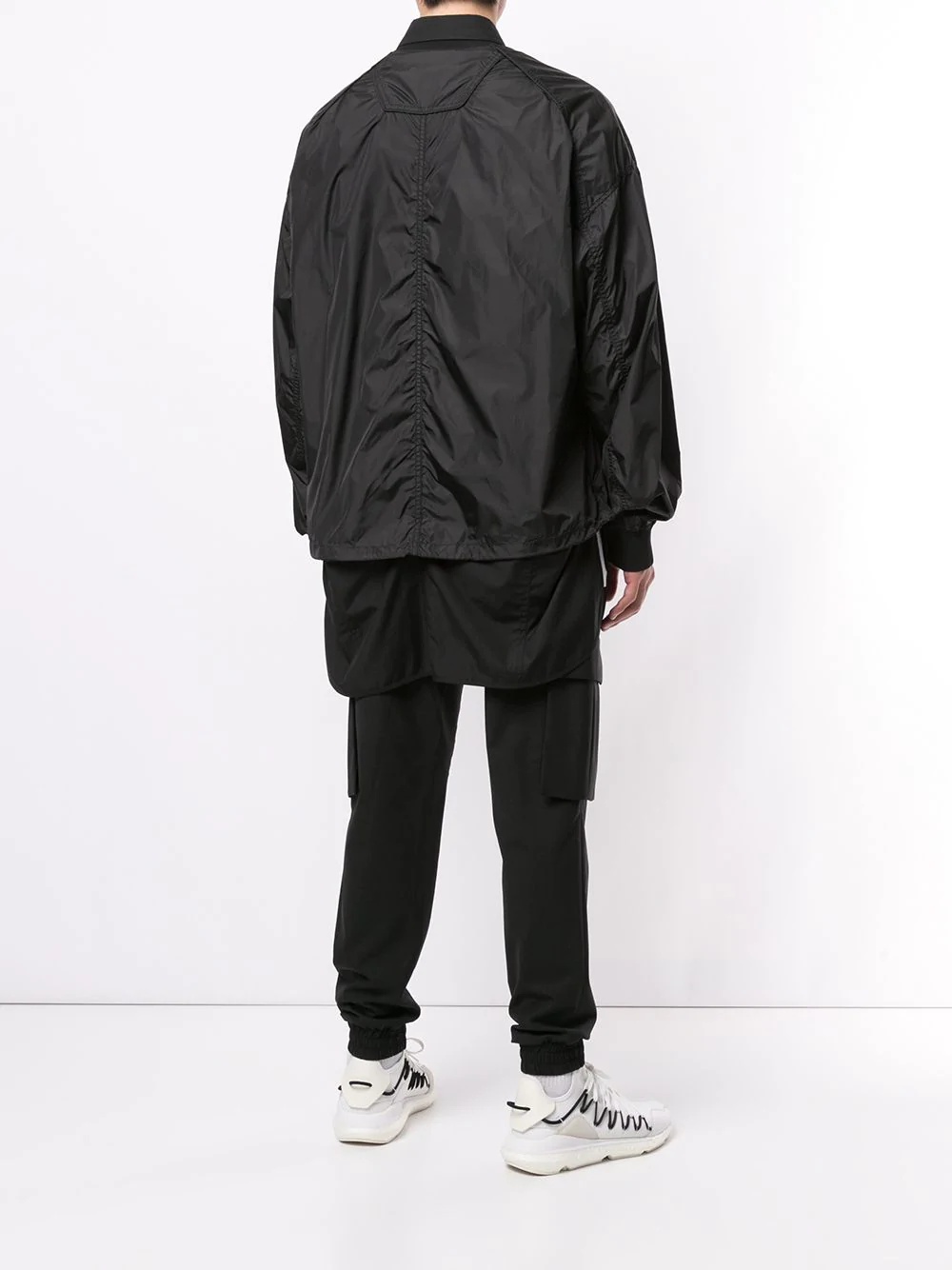 nylon loose parachute shirt - 4