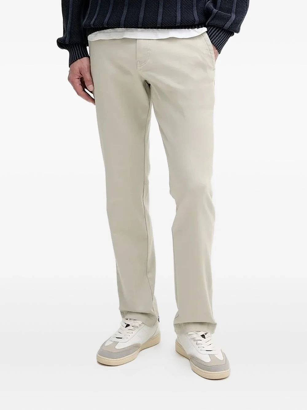 drawstring-cuffed trousers - 1