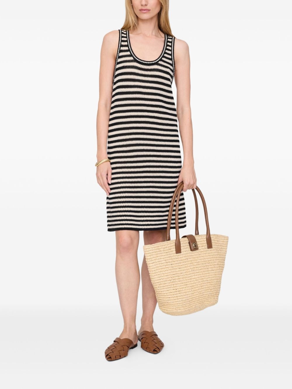 open-knit mini dress - 2