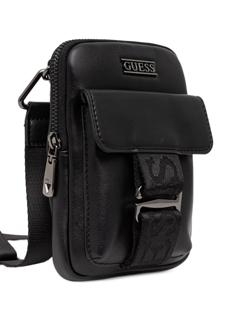 Boston logo-plaque flap-pocket messenger bag 3