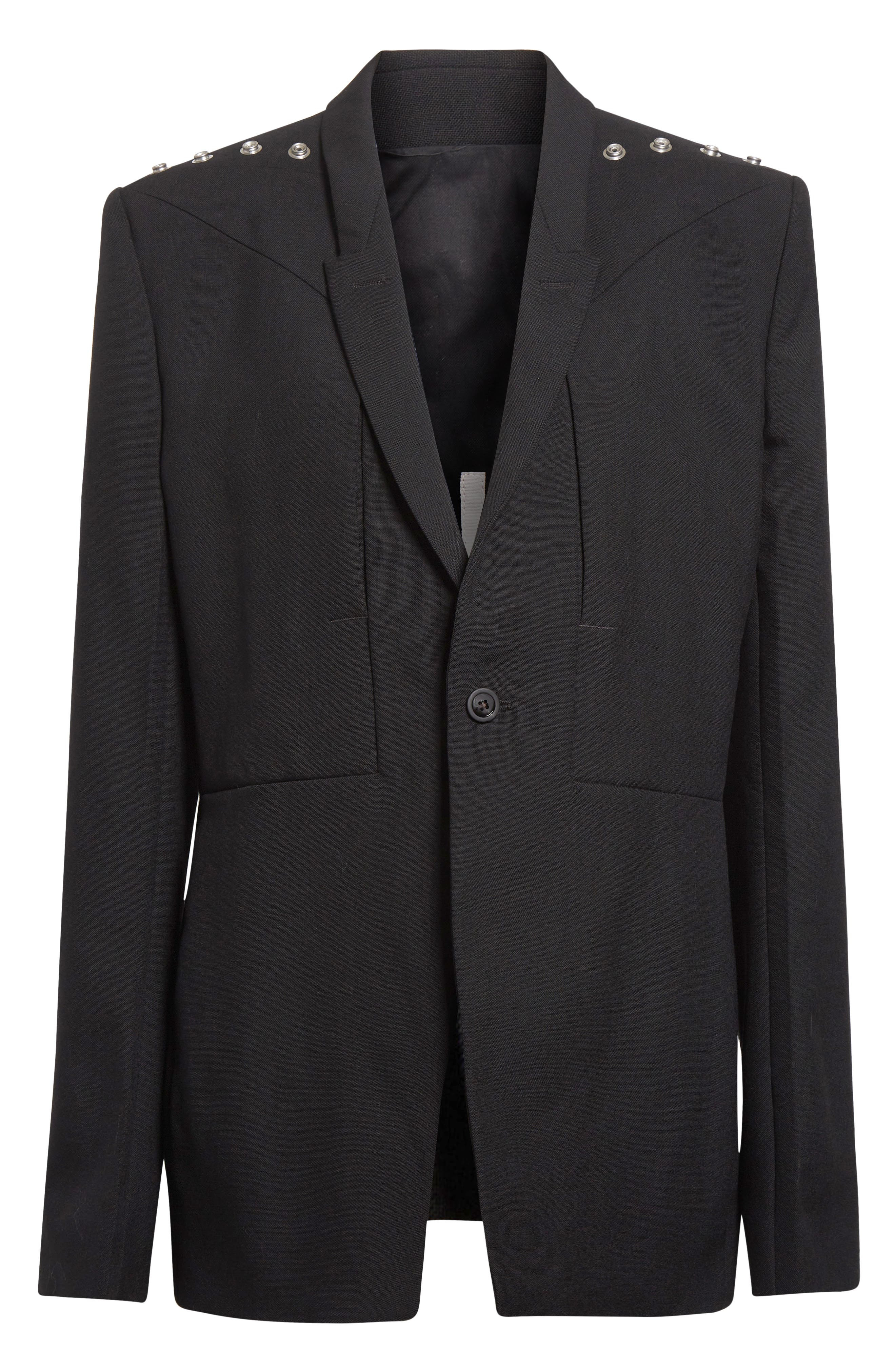 Rick Owens Fogpocket Wool Blazer in Black at Nordstrom - 7